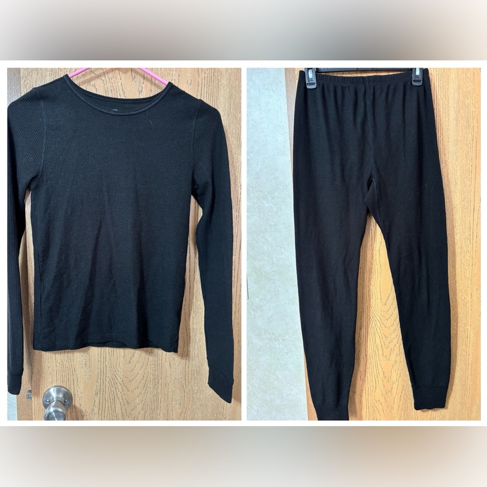 🔆2 for $6 🔆 Fruit of the loom black thermal set